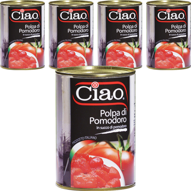 Ciao 喬爾番茄 碎粒番茄, 400g, 5罐