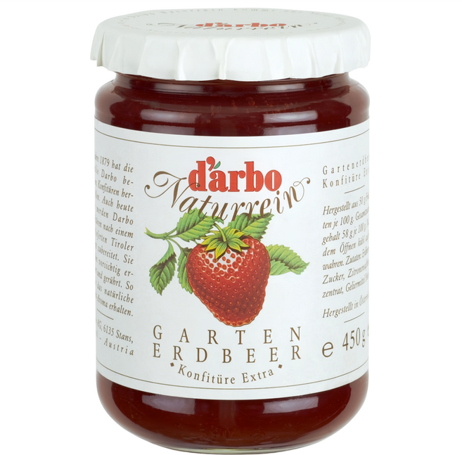 d'arbo 德寶 奧地利高品質果醬 草莓, 450g, 1罐