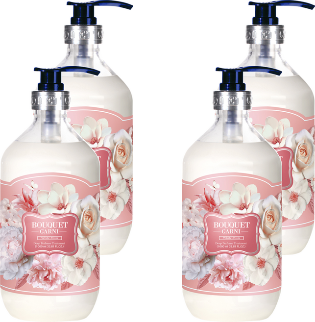 BOUQUET GARNI 香水護髮素, 白麝香, 1L, 4瓶