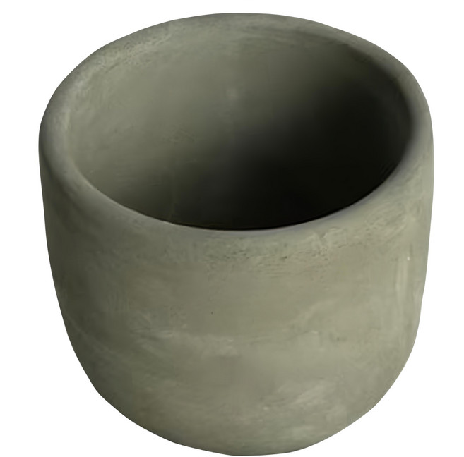 圓底水泥盆, 水泥灰, 1個