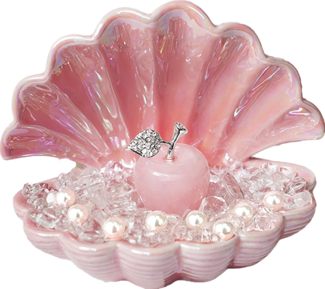 命運好好玩 珍愛粉晶蜜果擺鎮 精巧擺鎮設計 增添浪漫氛圍, 1個