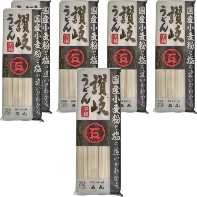 IShimaru 石丸 芳純讚岐烏龍麵, 400g, 6包