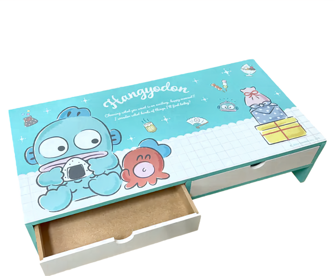 Sanrio 三麗鷗 螢幕鍵盤架 50 x 24 x 11.4cm, 人魚漢頓 好友野餐 藍色