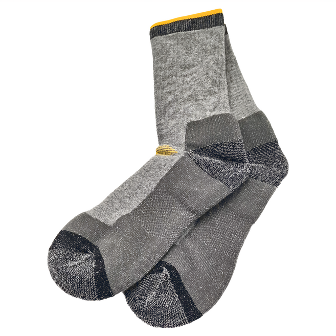 PORA BELLA 高筒撞色羊毛保暖襪 -15°C-10°C 加厚保暖 灰橙