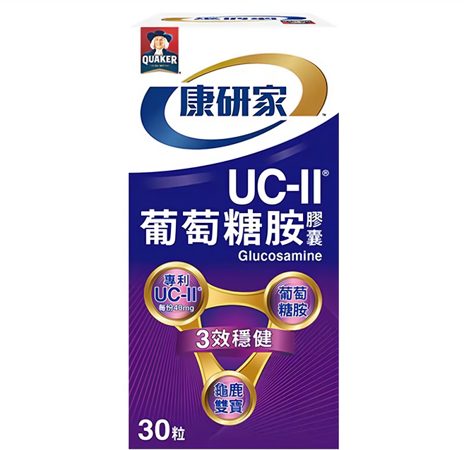 QUAKER 桂格 康研家 葡萄糖胺膠囊, 1罐, 30顆