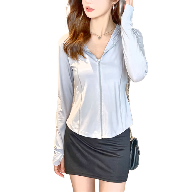 愛北鼻 冰絲修身防曬衣