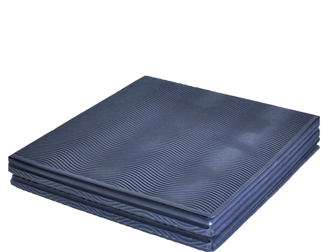Lotus COZY FITNESS SERIES TPE摺疊加寬66公分瑜珈健身墊 750g, 普魯士藍, 1張