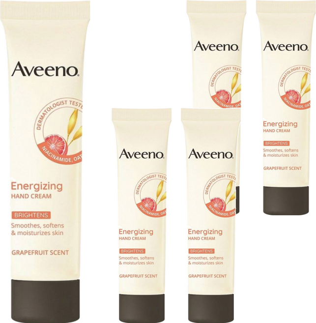 Aveeno 葡萄柚活力淨亮護手霜 葡萄柚香, 50g, 5條