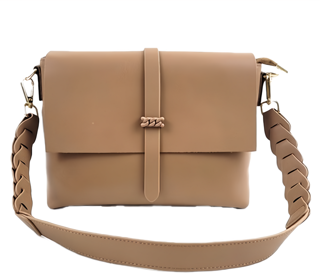 真皮牛皮編織寬肩帶女士肩背包單肩包女包 LB1007 565g