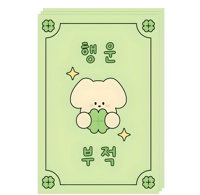 DONNAANDFRIENDS 幸運符明信片, 運氣, 3個