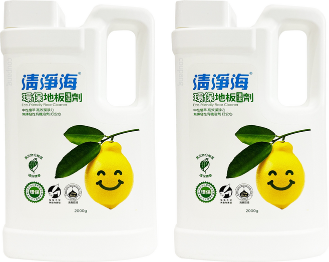 清淨海 環保地板清潔劑, 2kg, 2桶