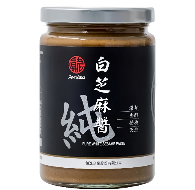 真老 純白芝麻醬, 350g, 1罐