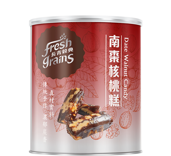 fresh grains 長青穀典 南棗核桃糕, 250g, 1罐