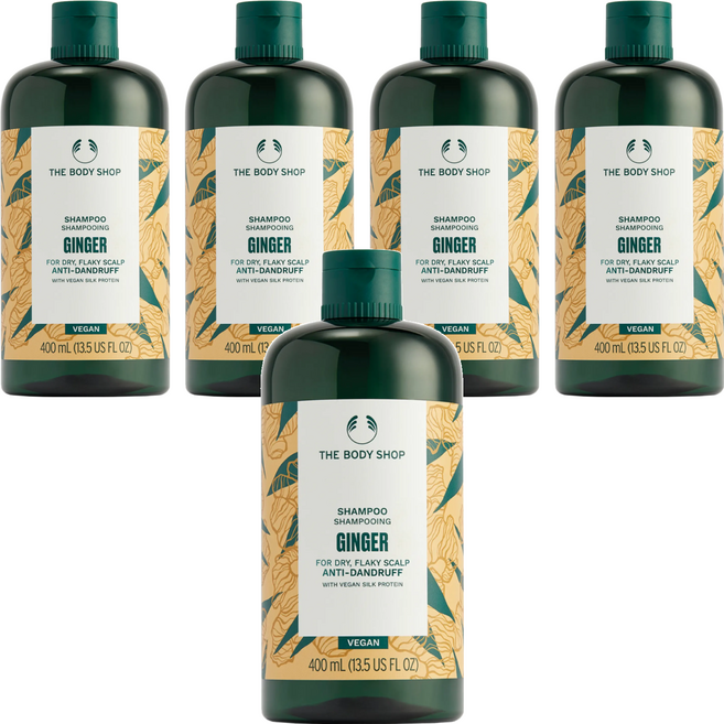 THE BODY SHOP 美體小舖 薑根鏗活調理洗髮精, 400ml, 5瓶