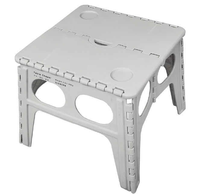 日本 SLOWER 戶外折疊桌 Chapel 霧白 48 x 49 x 40cm 2.4kg