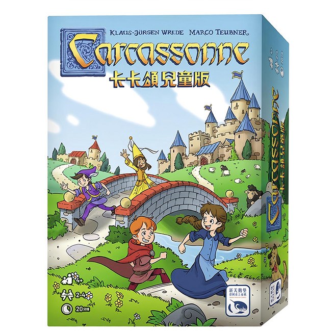 HANS IM GLUCK 桌遊 卡卡頌兒童版 Carcassonne Junior 4歲以上, 1盒