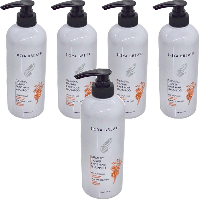 IRIYA BREATH 伊麗雅 薑黃養髮洗髮精, 730ml, 5瓶