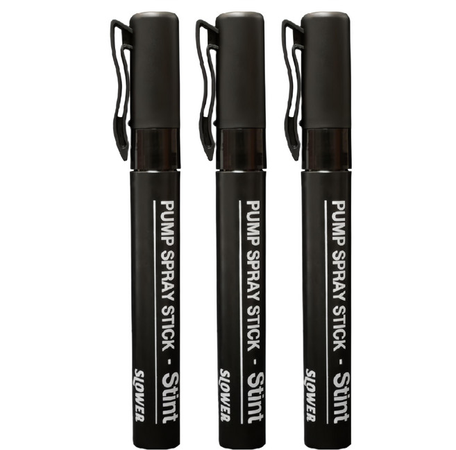 日本 SLOWER 筆型隨身噴霧瓶 10ml, 黑色, 1組