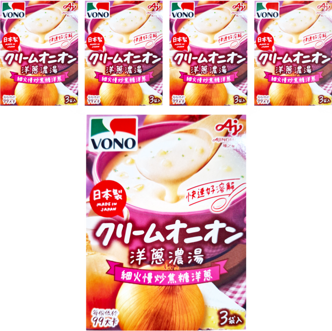 VONO 味之素 醇緻原味 洋蔥濃湯, 47.4g, 5盒