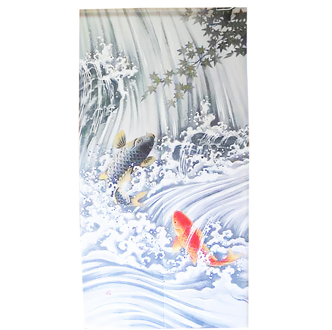 諾仁 鯉魚爬行瀑布 花邊 150 x 85cm 居家裝飾 流水生財 柔軟舒適