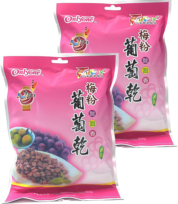 Onlyone 海龍王 梅粉葡萄乾, 150g, 2包