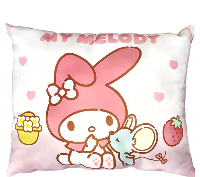 U-House 樺新 Sanrio 三麗鷗 美樂蒂長方型抱枕, 粉紅莊園