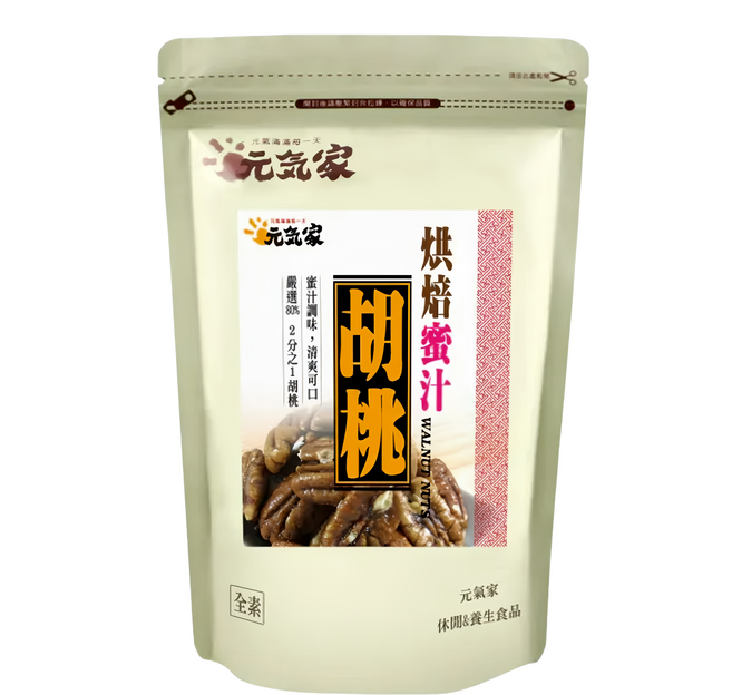 元氣家 烘焙蜜汁胡桃, 200g, 1包