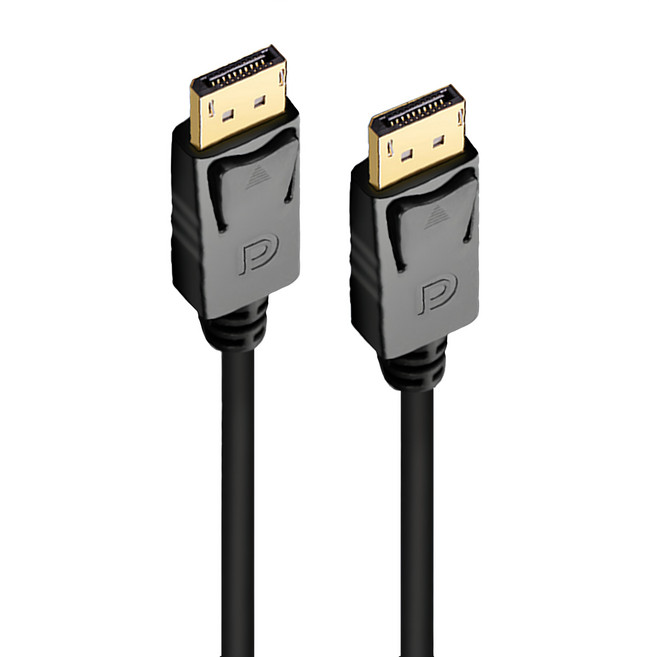 Bravo-U DisplayPort公 to DisplayPort公 鍍金傳輸線 黑色, 1.8m, 1條