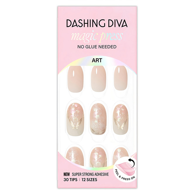 DASHING DIVA 台灣公司貨 薄型經典美甲片, 優雅粉紅, 1組