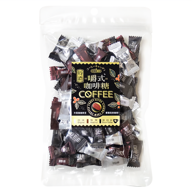 惠香 嚼式咖啡糖 綜合口味, 120g, 1袋