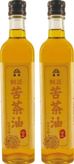 鑫隆 純正苦茶油 低溫冷壓, 500ml, 2瓶