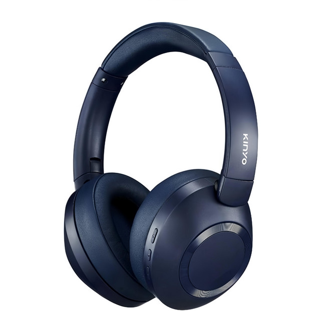 Kinyo BTE3865 Wireless + Wired 耳罩式 耳機 Bluetooth 5.3 Built-in Mic 15H Playtime 藍色 9D 立體環繞音 BTE3865BU