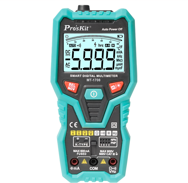Pro'sKit 寶工 3 5/6智慧型萬用表 MT-1708, 1個