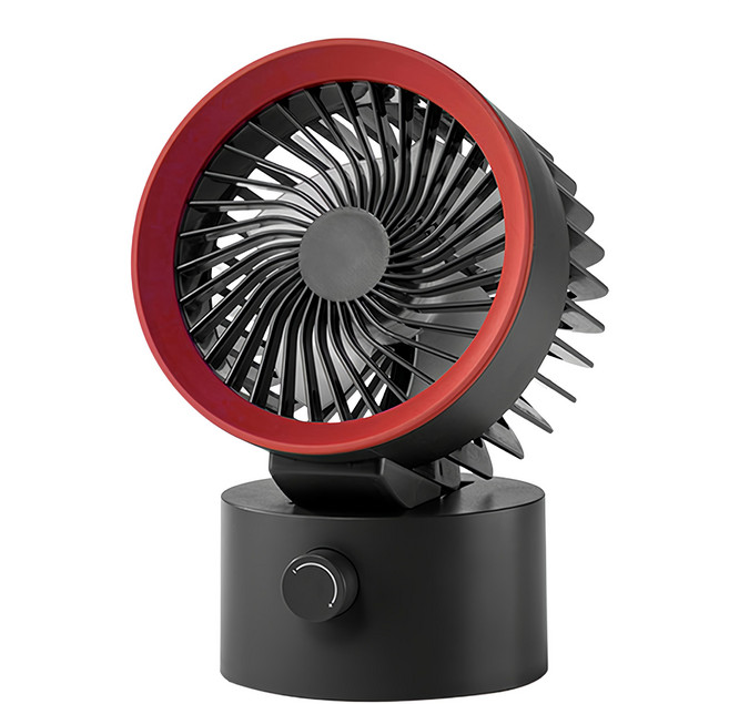 CS USB桌面循環FAN65黑紅/白, 1入