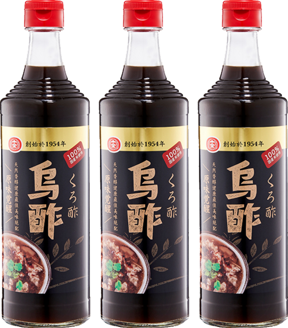 十全 烏醋, 500ml, 3瓶