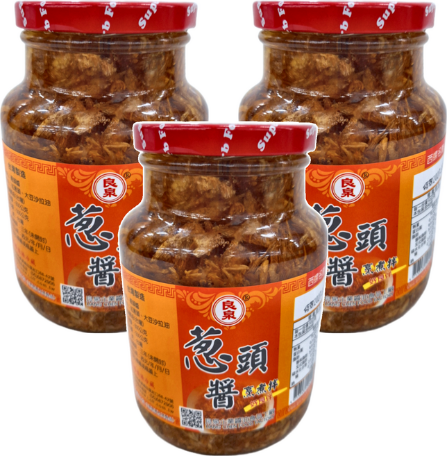 良泉 蔥頭醬 內容量600g 固形量, 500g, 3罐