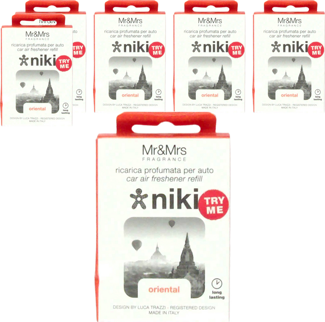 Mr&Mrs FRAGRANCE REFILL NIKI ORIENTAL 香氛片補充包, 6盒, 東方香氣
