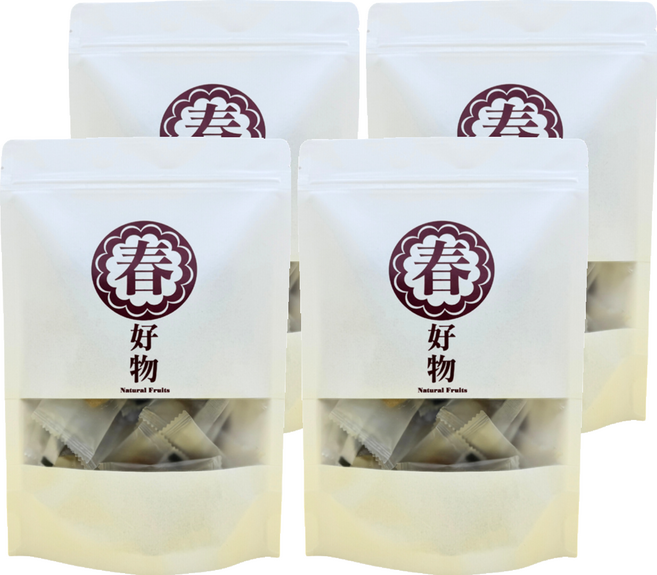 春哥好物 梅子夾芒果蜜餞, 4包, 200g