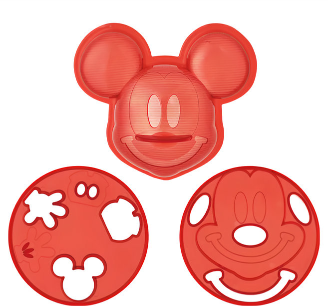 Skater LCR3 食物壓模, 米奇 紅色, 1個