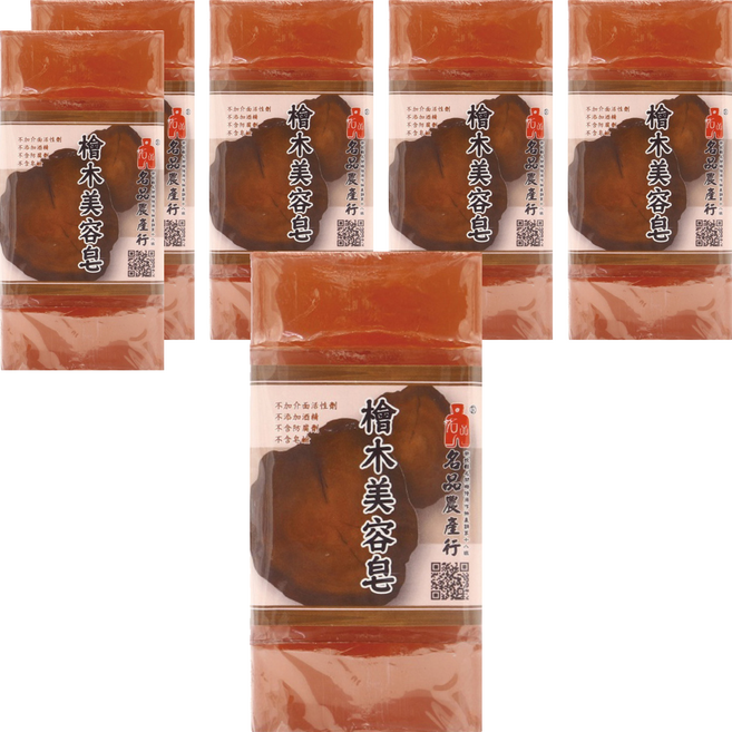 名品農產行 檜木精油美容皂 5入, 500g, 6組
