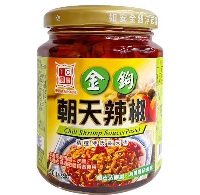 德昌 金鉤朝天辣椒, 240g, 1罐