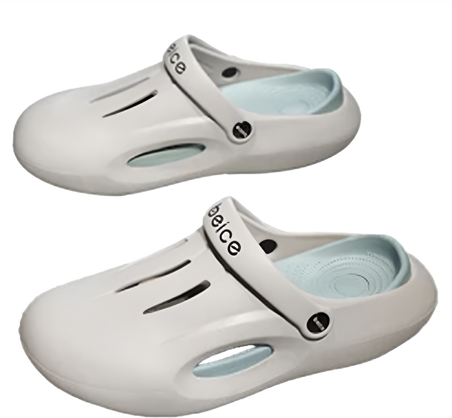 bebehome 潮款踩屎感軟底包頭兩用洞洞鞋