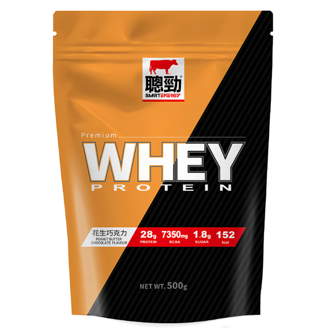 RED COW 紅牛 聰勁即溶乳清蛋白 花生巧克力, 500g, 1包