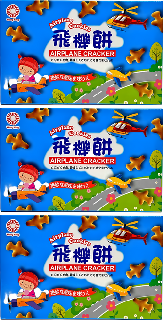 旺揚 飛機餅, 原味, 80g, 3盒