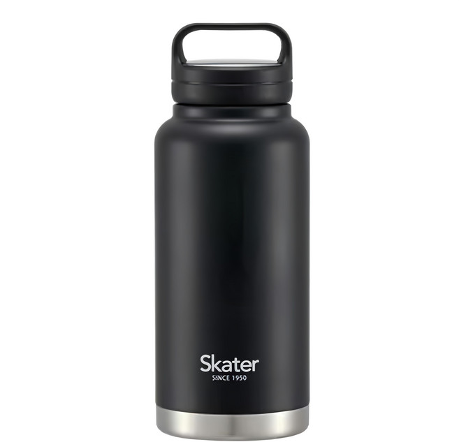 Skater 大容量不鏽鋼水壺, 黑色, 1000ml, 1個