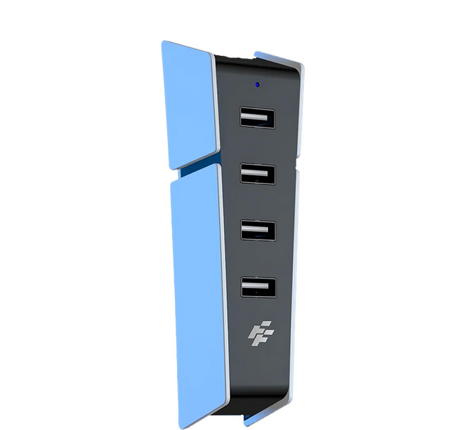 FlashFire 富雷迅 ps5 slim 貼合式hub集線器ce, P704, 黑色, 1入