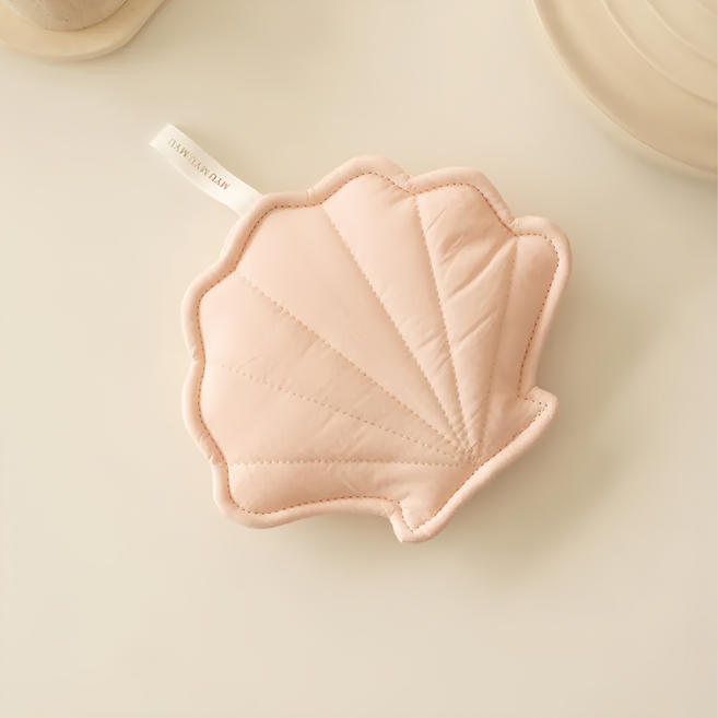 沐慕家居 防燙手套兩用隔熱墊 22x19cm, 嫩粉貝殼, 1個