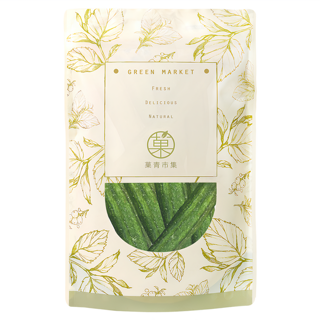 GreenMarket 菓青市集 秋葵脆片/蔬果脆片/餅乾, 1包, 100g