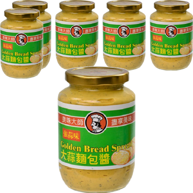 CHEF'S CHOICE 美味大師 大蒜麵包醬 強蒜味, 470g, 6罐