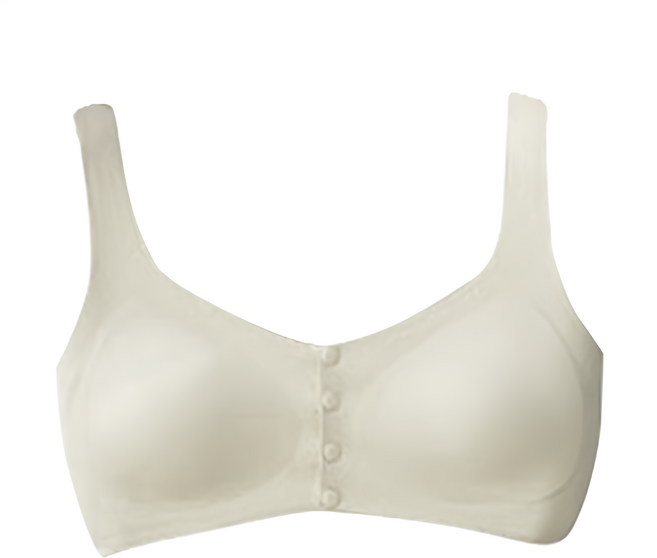 香草甜心 前開式涼感無痕親膚萊卡無鋼圈背心哺乳內衣 彈性佳 不變形 柔軟材質 輕鬆托提 無負擔 一片式萊卡 輕膚清爽